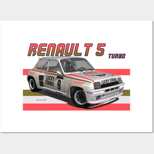 Renault 5 Turbo Group B Wall Art by PjesusArt